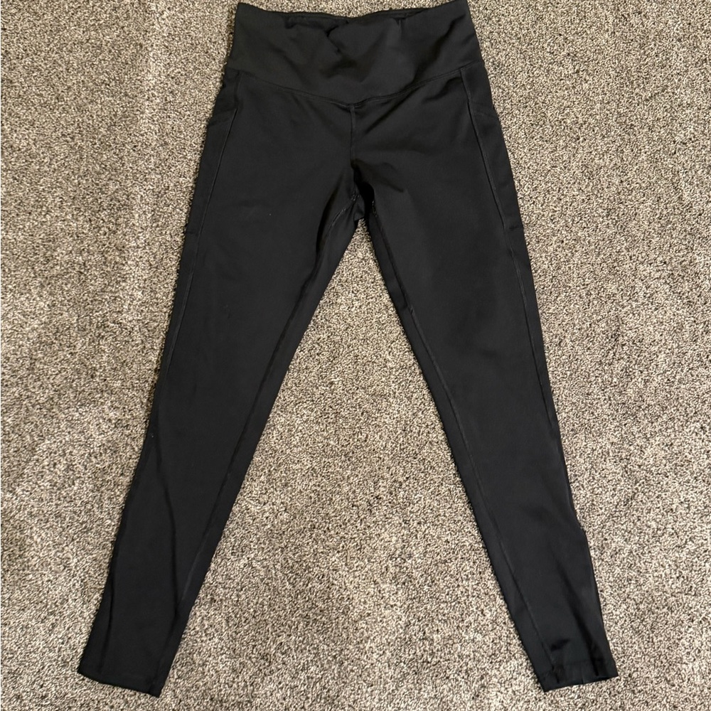 Champion Black High-Waisted Leggings Size L